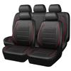 Univerzální červené jednoduché vodotěsné potahy sedadel do auta pro 5 míst