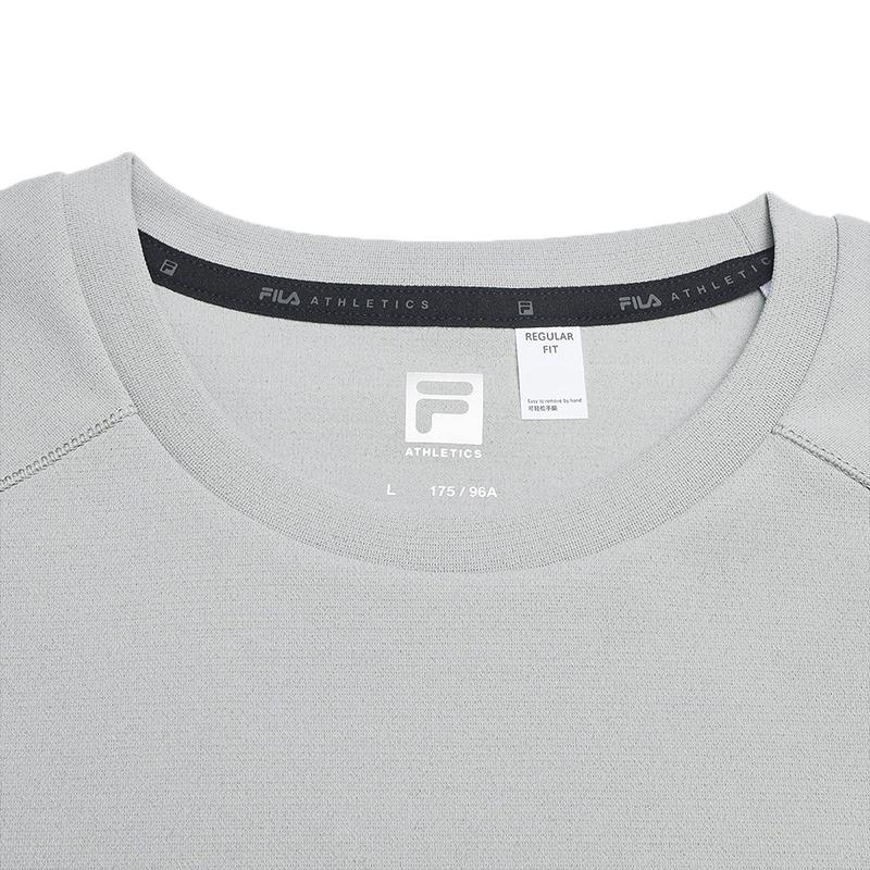 Men's FILA T-Shirts Men's Sky Cloud Gray Crew Neck Moderate Other