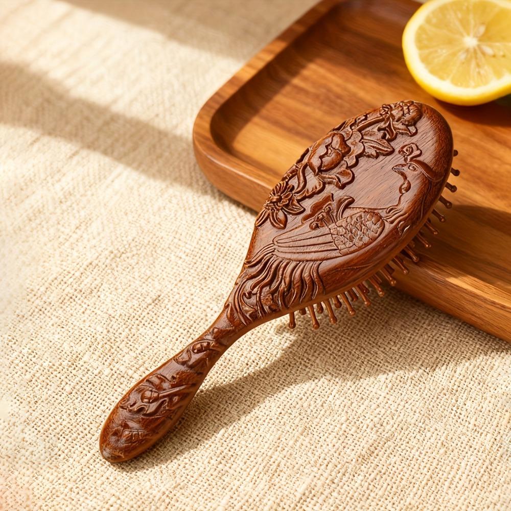Airbag Massage Comb Meridian Comb Hair Care Sandalwood Comb Portable Anti Static Relieve Scalp Hair Styling Accessories