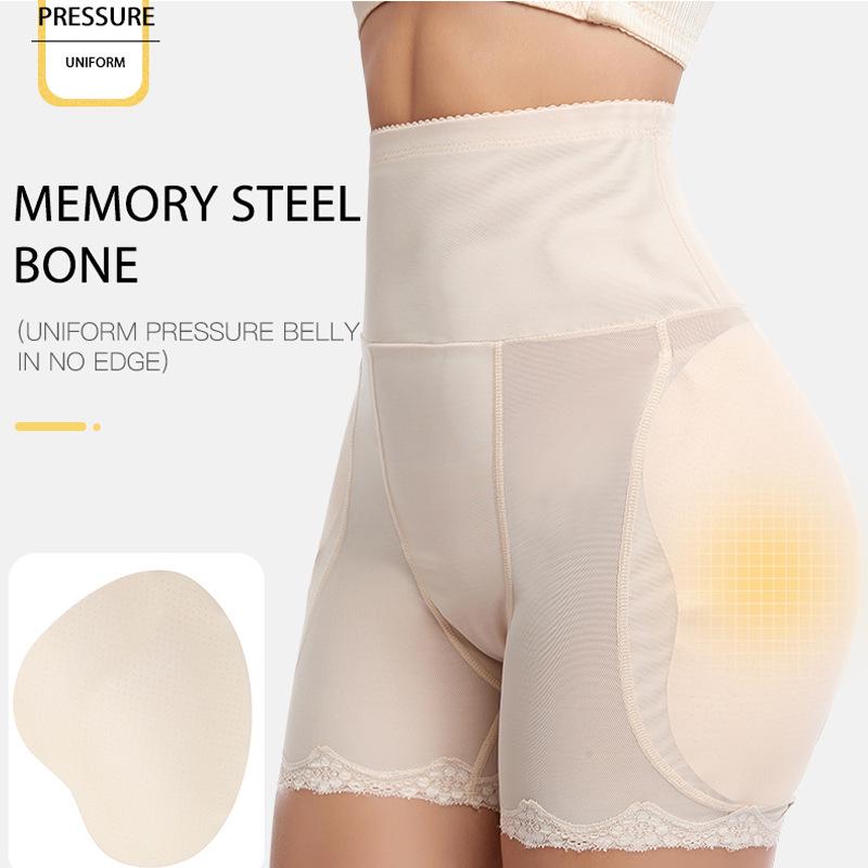 Women's Plus Size Tummy Control High-Waisted Body Shaping Pants with Hip Enhancement