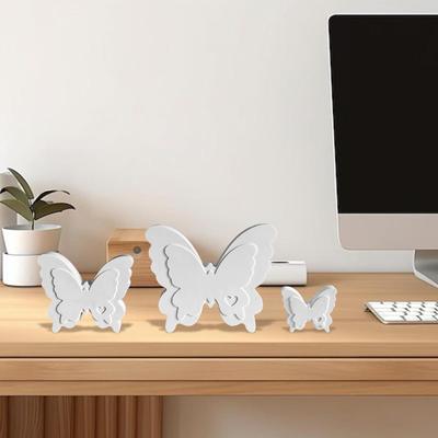 Large, Medium And Small Butterfly Ornaments Silicone Mold Spring Butterfly Decoration Plaster Mold Drip Glue Mold