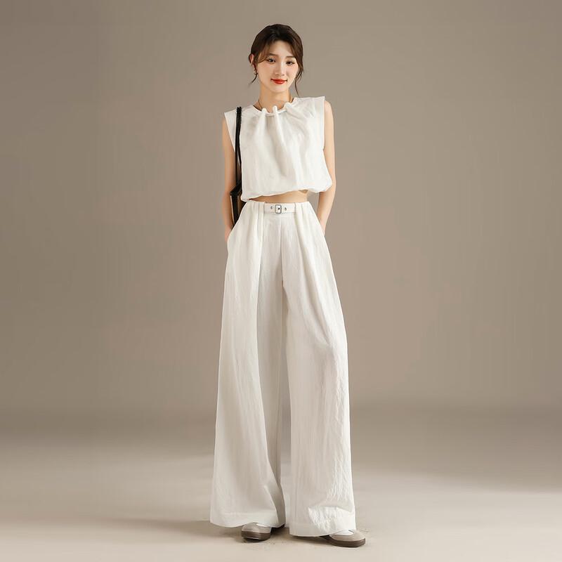 RAIN.CUN Damen Premium Lockere Gerade Ice Silk Hose