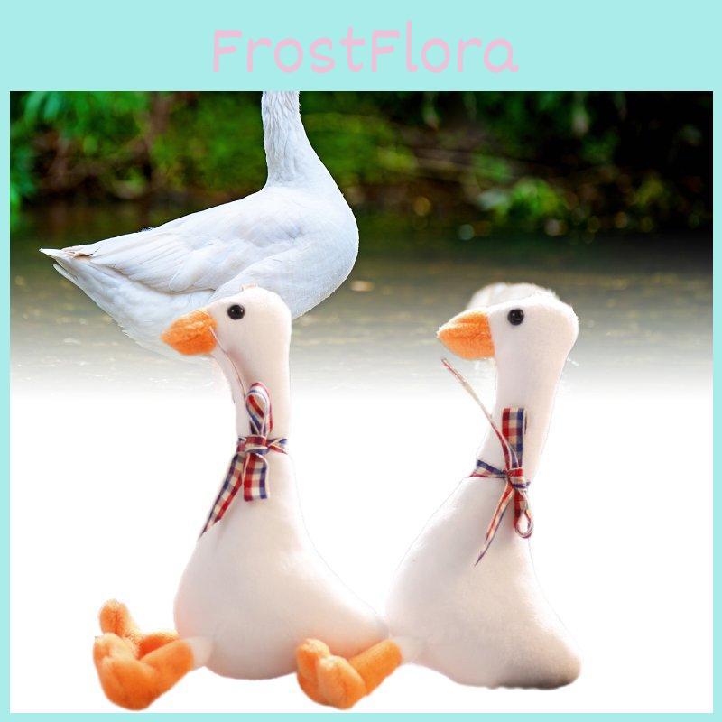 Trendy Goose Plush Toy Miniature Stuffed Animal Keychain Soft Pp Cotton Filling