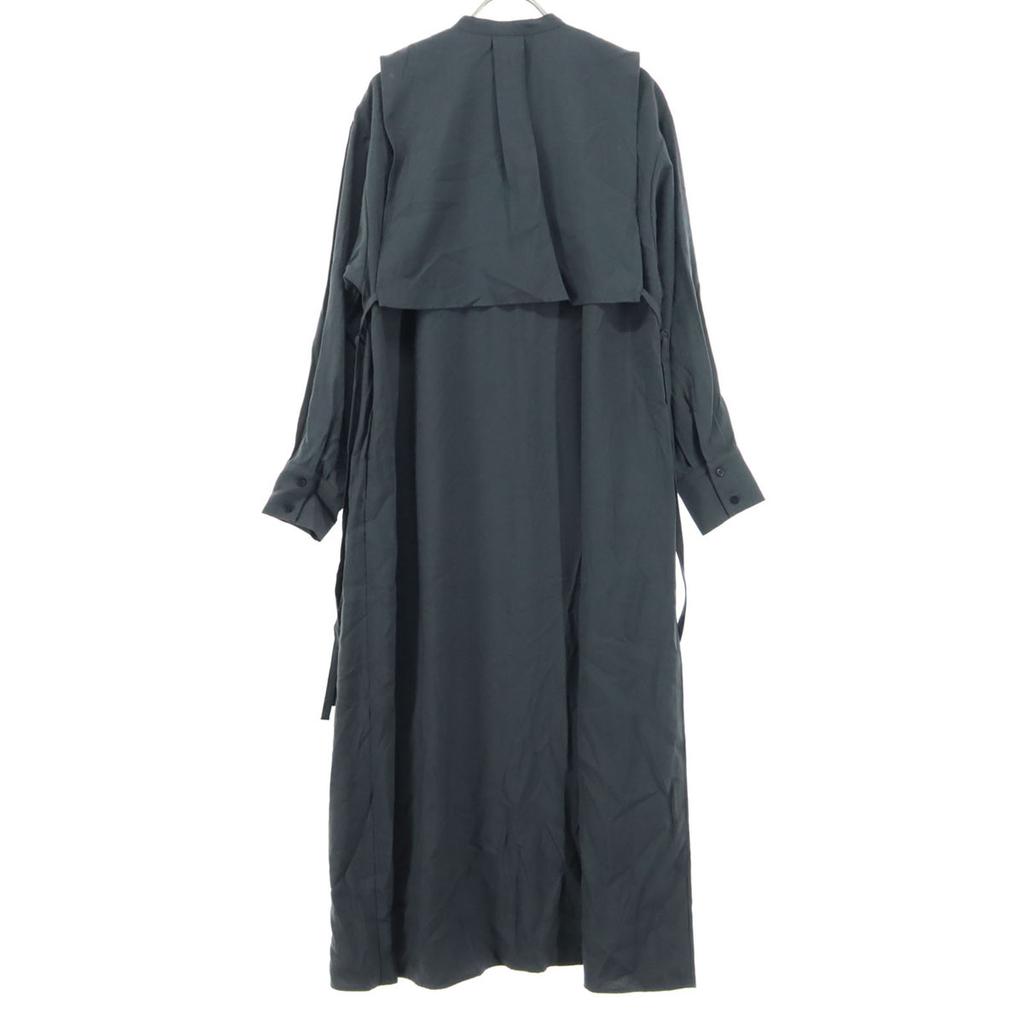 Apart by Lowrys Long Sleeve Long Shirt Dress S Gray Women Used