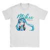 Hatsune Miku T Shirt Unisex Unisex Cotton Vintage Tshirt Round Collar Anime Tees Short Sleeve Clothes Gift Idea
