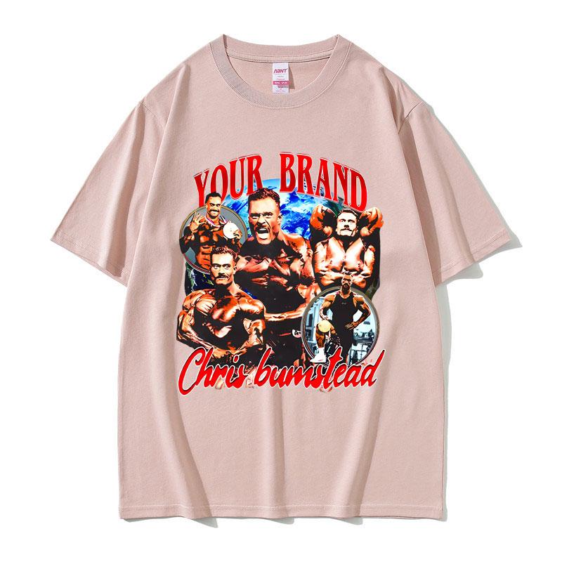 Chris Bumstead Pump Cover Funny Meme Graphic T-shirt Male Fitness Gym Oversized Short Sleeve Men Women Casual Pure Cotton Tshirt