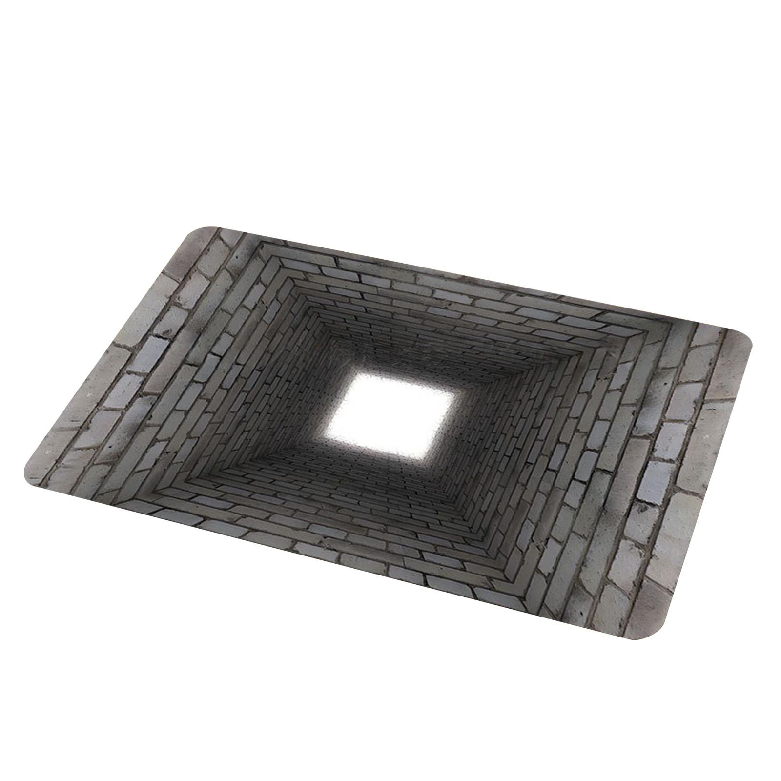 

50*80cm 3D Visual Effect Crystal Velvet Floor Mat For Entrance Foyer, Dirt Resistant And Easy To Maintain Door Mat