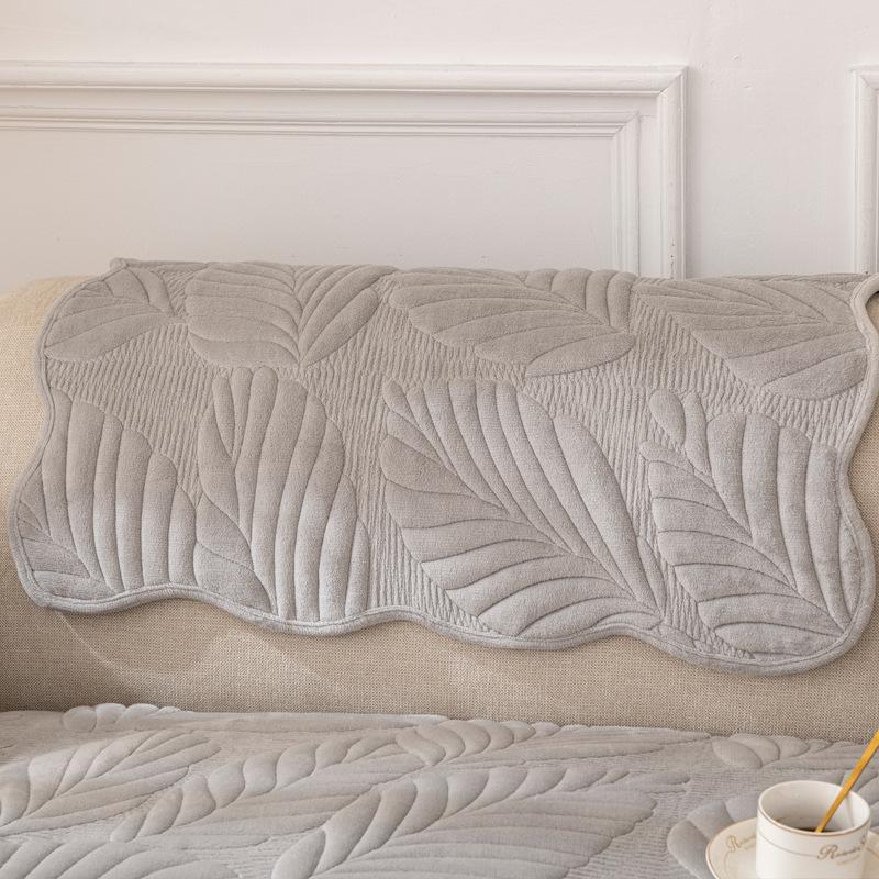 Winter Milk Fiber Sofa Cushion Non-Slip Seat Cushions Cover Simple Modern Full Cover Cloth