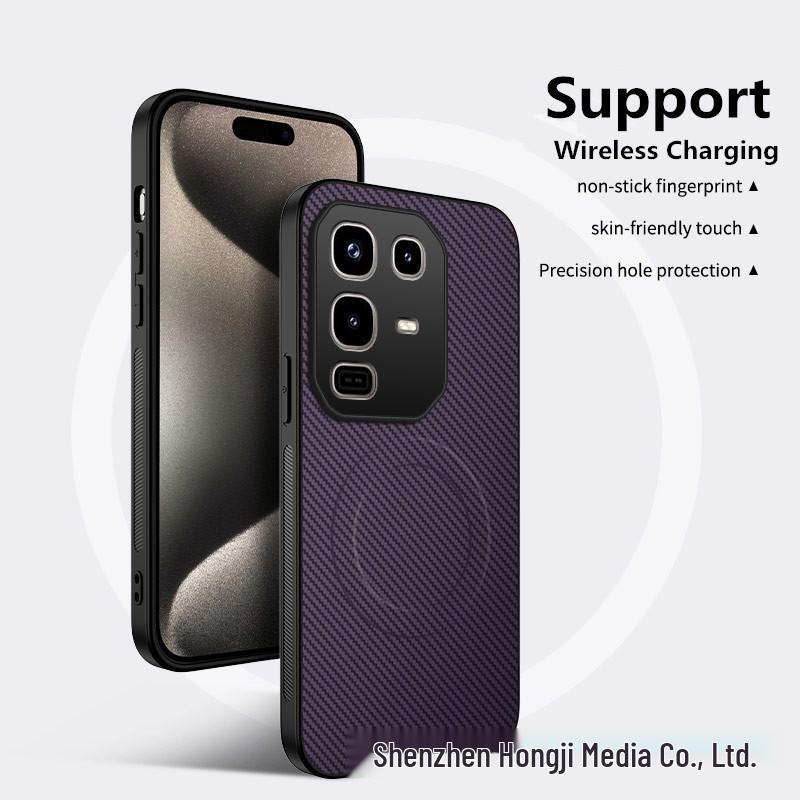 Transsion Note50S Carbon Fiber Magnetic Case for Camon 40 - Full Coverage Anti-Drop HOT60 Protective Cover