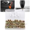 175Pcs Rivet Nut ColorPlated Zinc Steel M3456810 Metric British System Combination