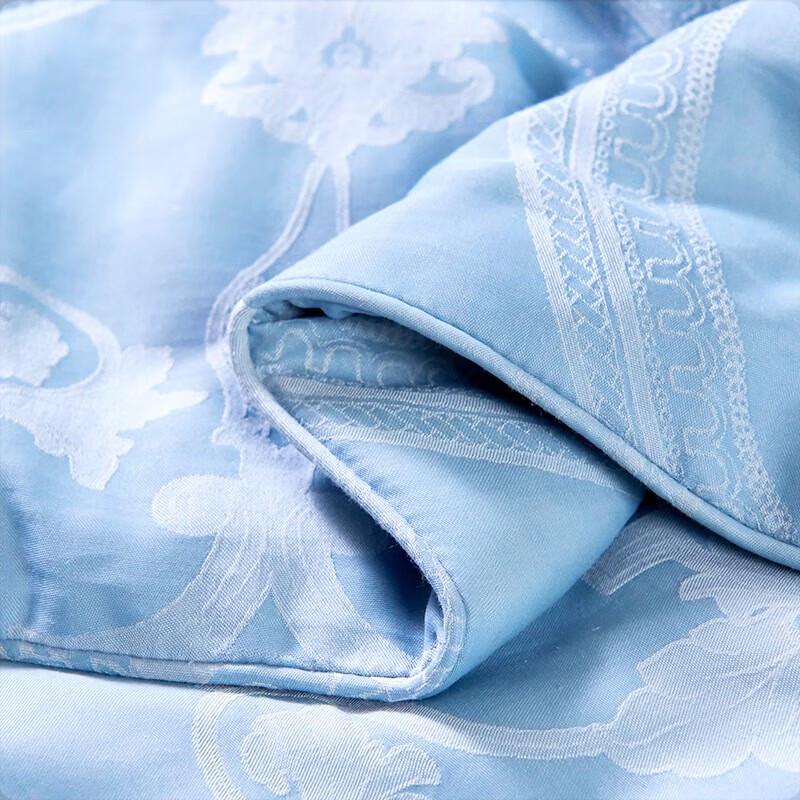 FUANNA 100% Silk Tencel Jacquard Summer Quilt