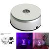 Elegant 110v-220v 3d Crystal Laser Display Light Base Stand Featuring Stylish Rotating Led Night Light Adapter