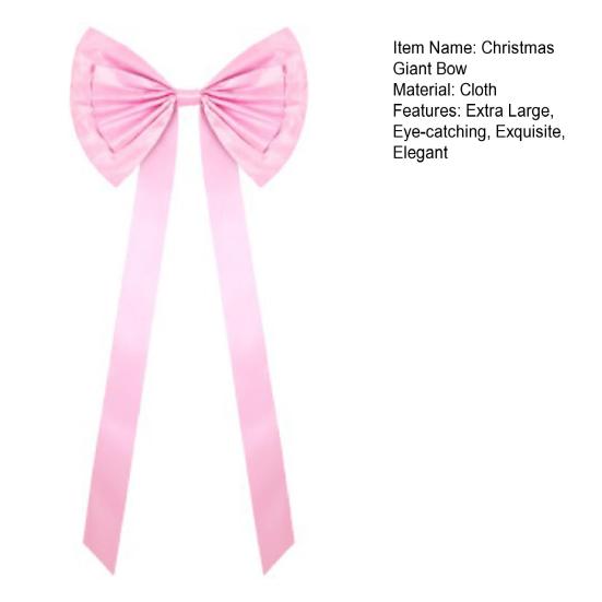 Extra Large Christmas Tree Topper Bows 70.9" x 24" Giant Bow Ribbon Tie for Tree Wreath Birthday Wedding Engagement Backdrop Wall Decor