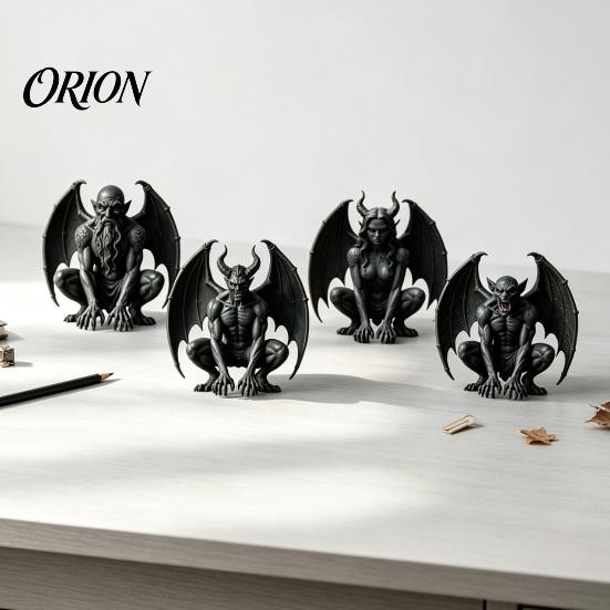 Resin Ornaments for Home Decor Gargoyle Statue, Medieval Gothic Sculpture, Artistic Horror Handcrafted Statues Garden Decorative Craft Office