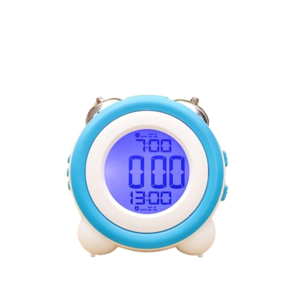

Blue Backlight Digital Clock Twin Bell Smart Alarm Clock Dual Alarm Clock for Students Style 4