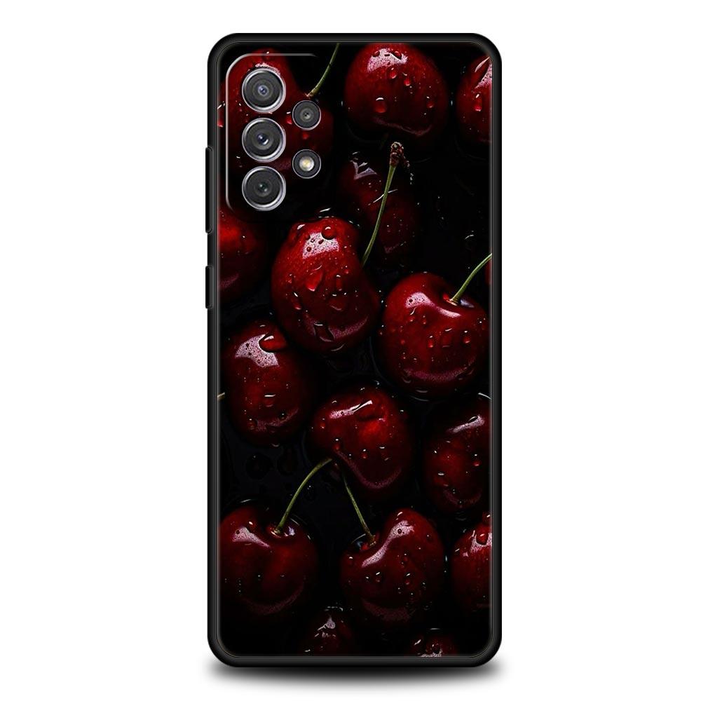 Kirschen Kirschfrucht Handyhülle Für Samsung Galaxy A17 A07 A55 A35 A25 A15 A05 A33 5G A31 A23 A21s A13 A41 A73 A53 A51 A71Abdeckung
