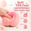 Brinquedo Squishy Jumbo Pêssego Morango Queijo Bola de Estresse Grande de Subida Lenta Fruta Sensorial Macia para Decoração de Mesa de Casa e Escritório