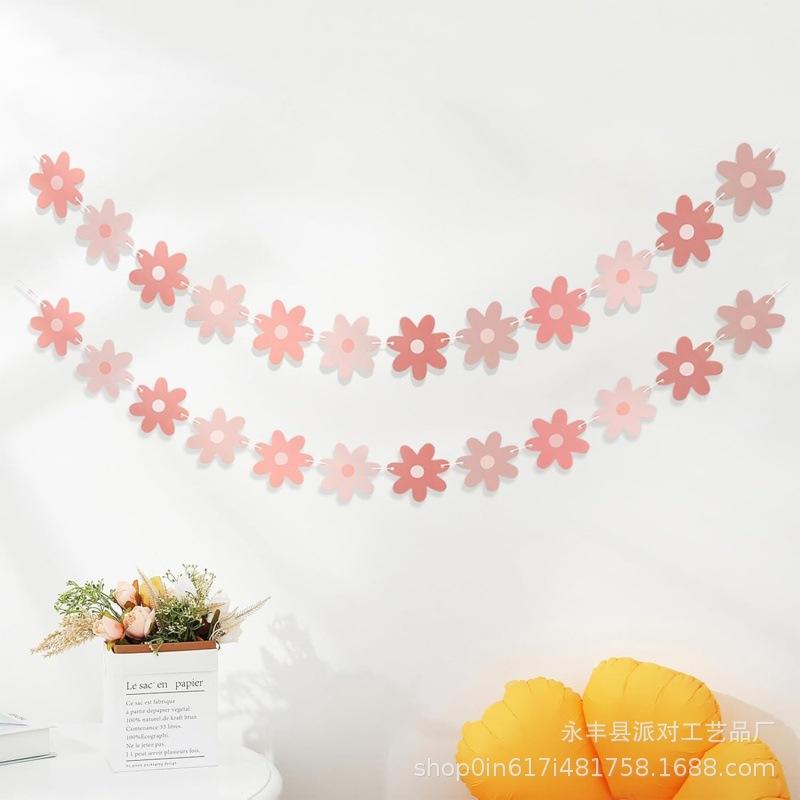 Inspired Daisy Banner Bunting for Children's Birthday Party Décor