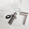 Matte Black Kitchen Sink Soap Dispenser, Press-Type, 500ml Capacity, Brass-Plated Threaded Tube