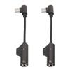2Pcs Type C to 3.5mm Headphone Adapter Cable 2 in 1 Functional Bendable Headphone Adapter for Type C Phone Tablet PC