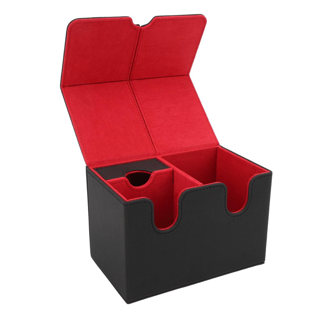 Card Deck Box PU Leather Magnetic Card Storage Holder   Case Fits 160 Cards for Trading Cards Tarot Cards