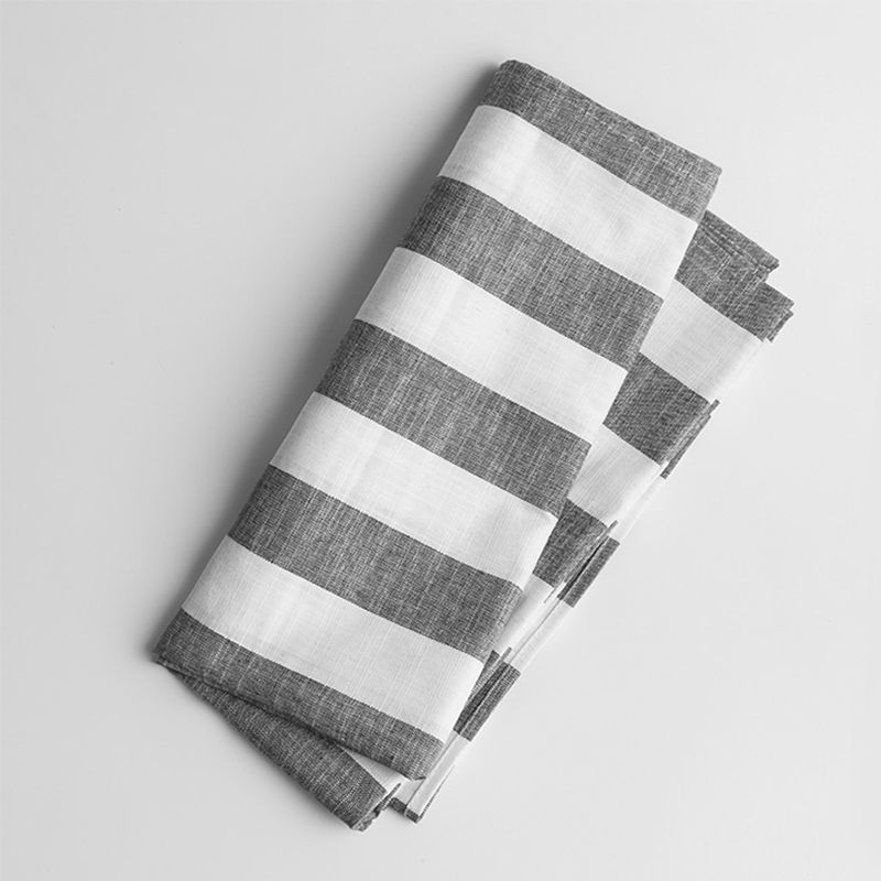 

Nago Waterproof Cotton Linen Tablecloth Fabric Table Cloth Waterproof Oil-Proof Coating Soft Comfortable Fabric Export Scandinavian Gray Bar 110*110