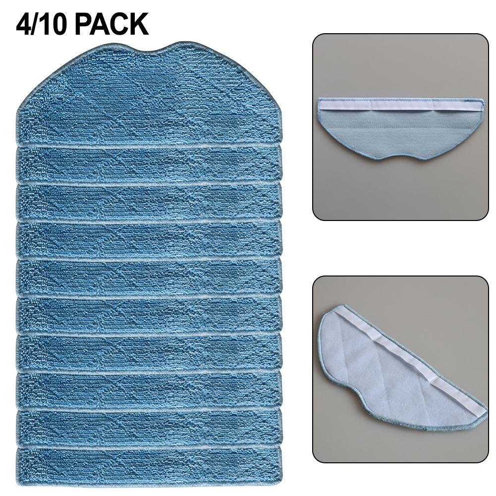 4/10Pcs Mop-Cloths For Tapo RVA300/RV10/RV10 Plus/RV30/RV30 Plus Robot Vacuum Cleaner Robot Vacuum Mop Pad Cloth Accessories