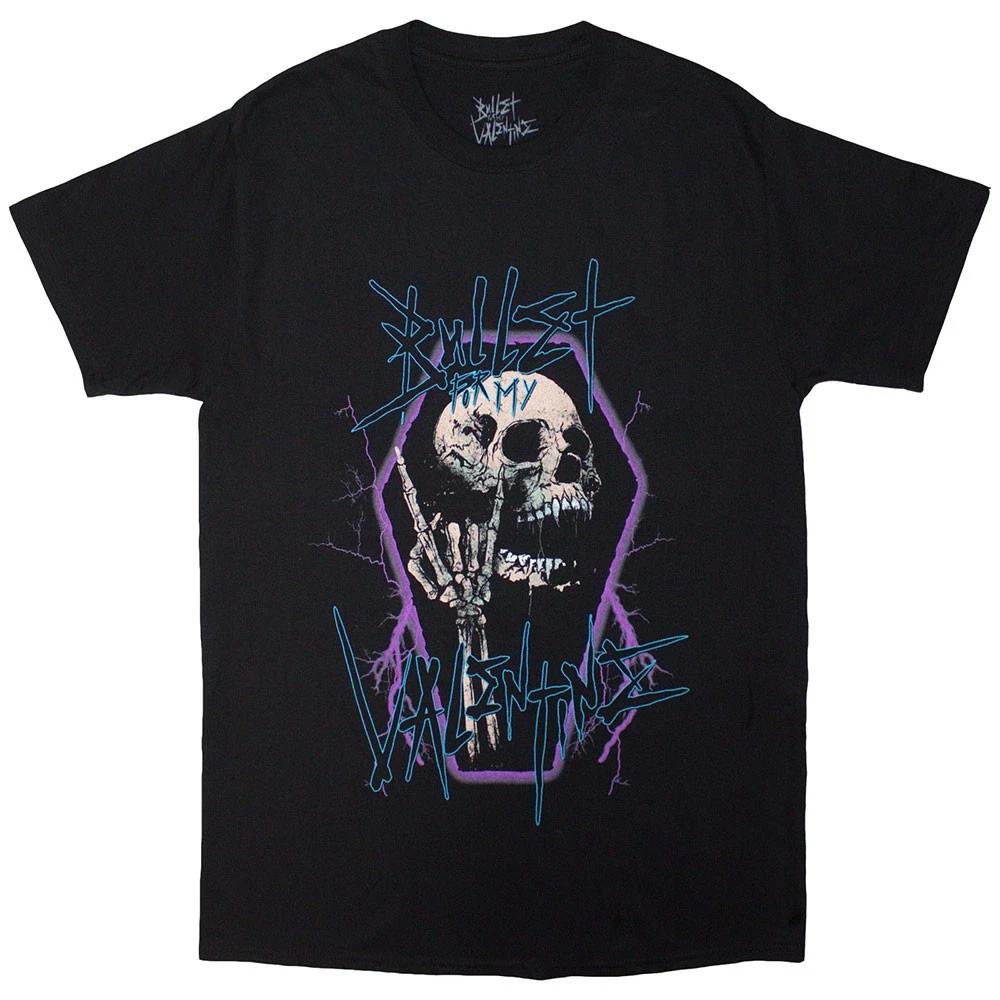 Bullet For My Valentine Unisex T-Shirt: Thrash Skull (Black) (Medium) 3XL