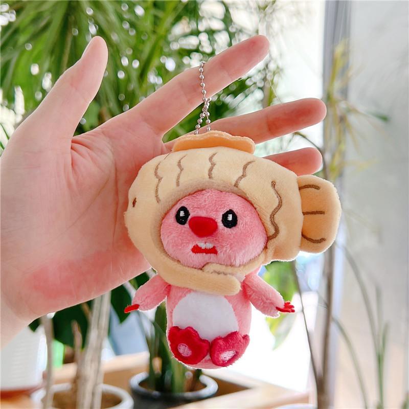 Internet Celebrity Cute Cute Little Beaver Pendant Plush Toy Doll Bag Pendant Keychain Rag Doll