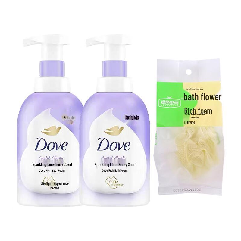 Dove Пена для душа с ароматом Лайма и Ягод Двойная упаковка