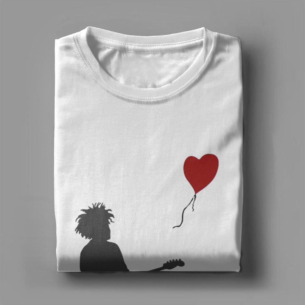 Men's BANKSY T Shirts ROBERT THE CURE Cotton Clothing Funny Short Sleeve Round Neck Tee Shirt Plus Size T-Shirts - Men's S...