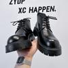 2024 New Martin Boots Men's Tooling Boots Men's Short Boots Platform Big Head Derby Shoes 23009-A