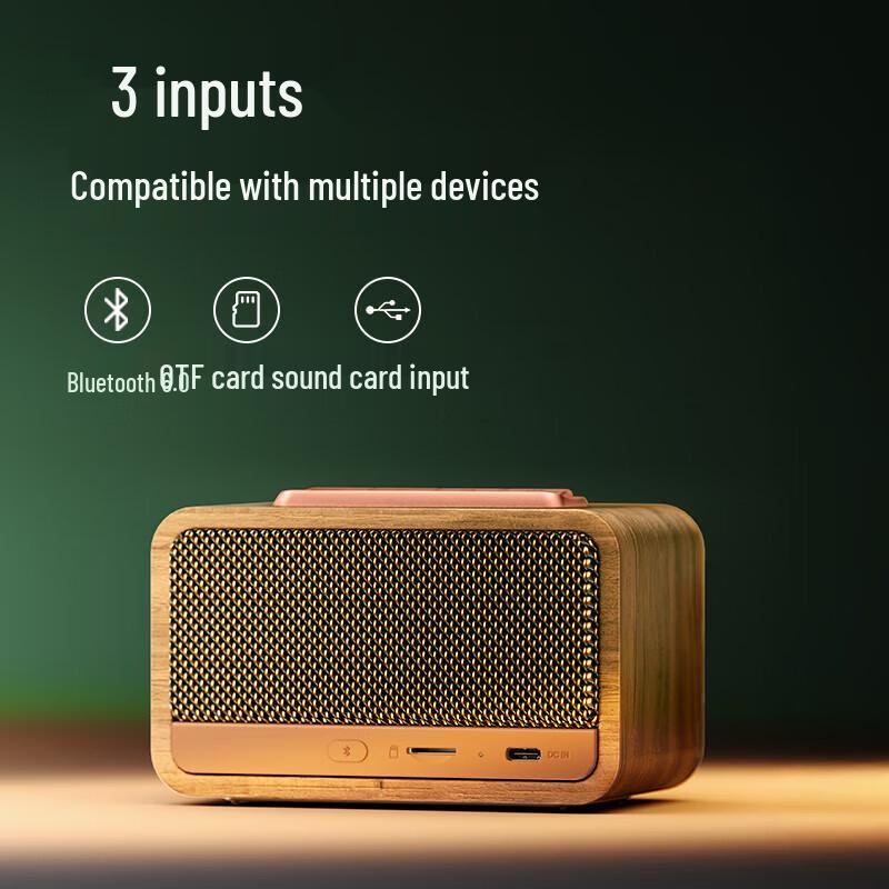 EDIFIER M130 Retro Bluetooth Portable Wooden Speaker