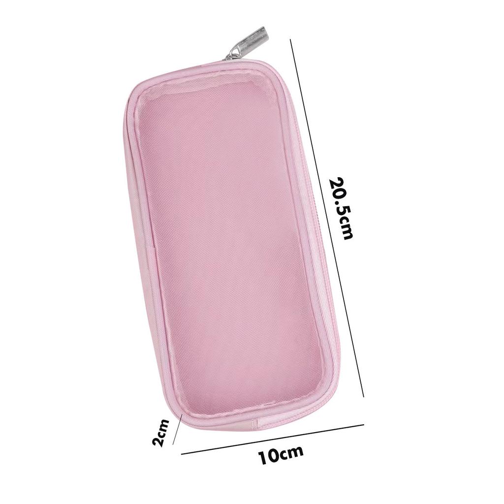 Makeup Brush Travel Case Cosmetic Toiletry Bag Organizer for Men Women Beauty Tools Mesh Dopp Kit Pouch Wash Storage Accessories