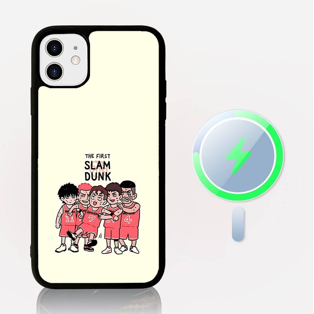 Cute S-Slam-DunkS Phone Case Magnetic Case For IPhone 16 14 13 12 11 15 Pro Max Plus For Magsafe Wireless Charge Cover