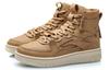 LiNing Qingchao Coverage Slip Resistant Cushioning Abrasion Resistant High Top Skateboard Shoes Men's Brown White AGCP215-3