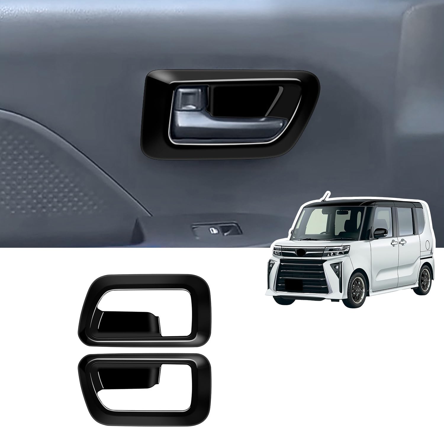OKAYOHINN Compatible with Daihatsu New Tanto Custom Inner Door Handle чёрный
