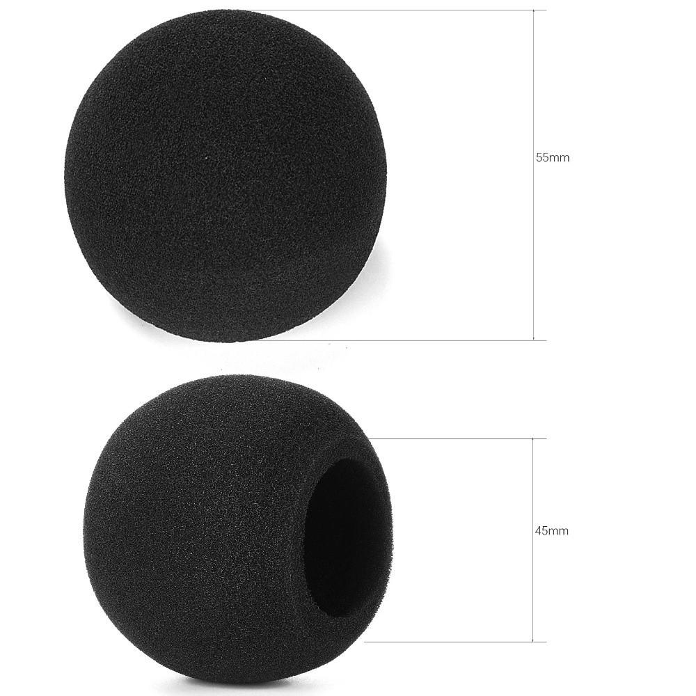 Replacement Mic Windscreen Cover Flocked Sponge Foam Windproof Microphone Pop Filter Microphone Cover for Shure SM58 / SM48