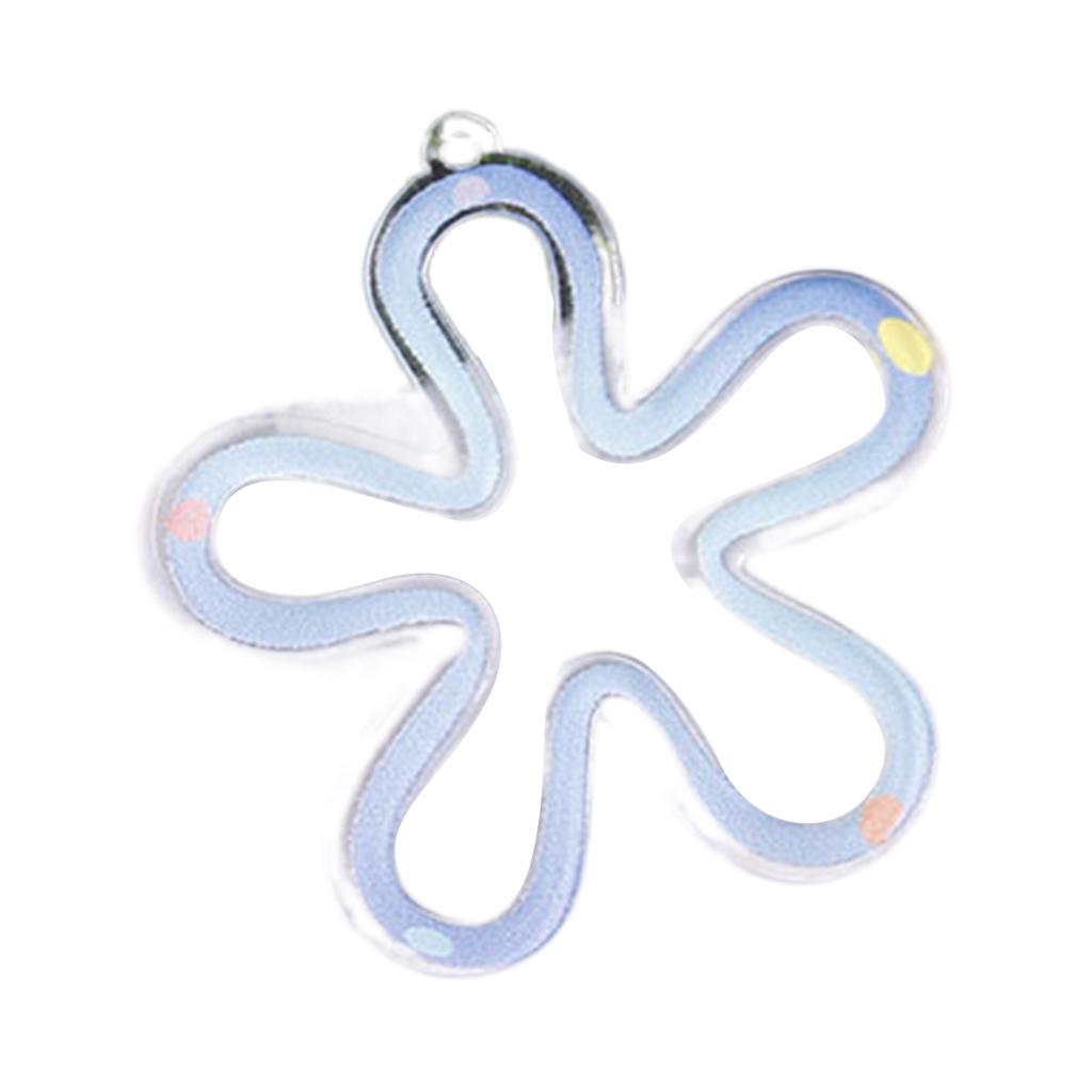 DIY Elegant Hollow Flower Pendant Hollow Flower Jewelry Making Accessories Acrylic Material for Jewelry Necklace Making