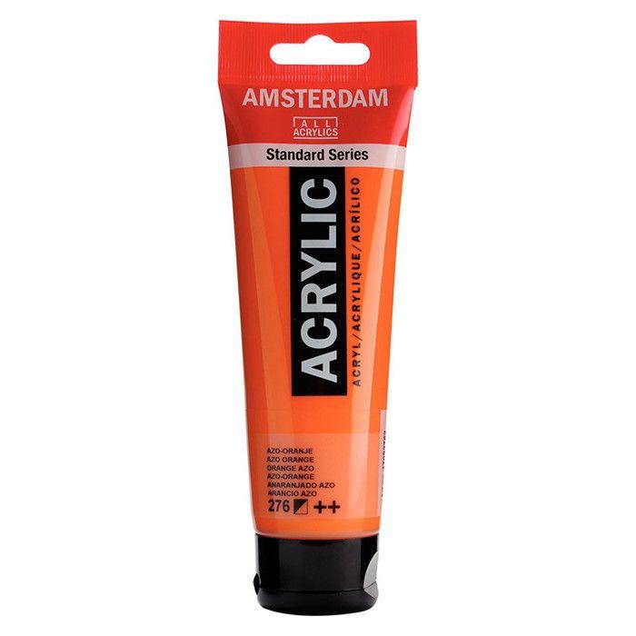 Peinture acrylique - TALENS - Azo Orange - Tube 120ml - Mixte