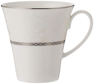 Milano Bianca Mug, 340cc, White, Floral Plum Blossom Design, Cute, Stylish, Large, Gift Boxed, 51461-2834P