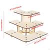3 Tier Corner Display Rack with Shelves for Craft Shows And Markets