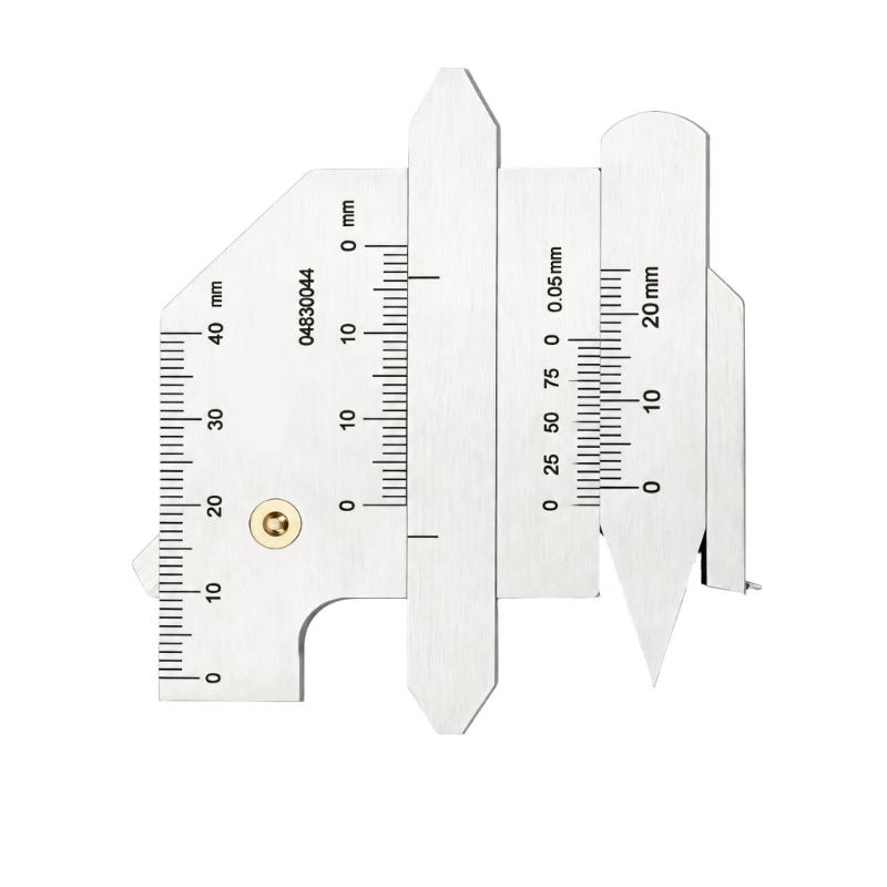 Welding Inspection Gauge Instrument, Steel Measuring Tool with Adjustable Slides for Width, Spacing, and Joint Preparation