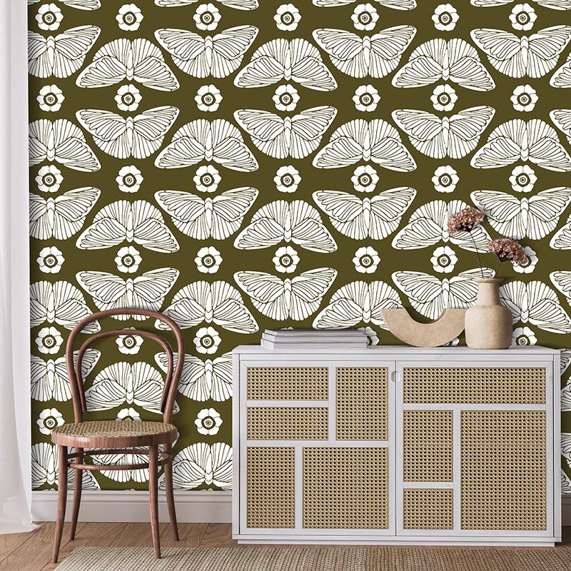 Creative Butterfly Pattern Peel and Stick Wallpaper Self Adhesive Contact Paper Removable Waterproof Wallpaper For Furniture Renovation