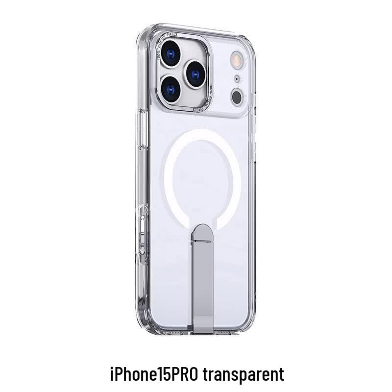 CAXITON Прозрачный чехол с магнитной подставкой для iPhone 15 Pro