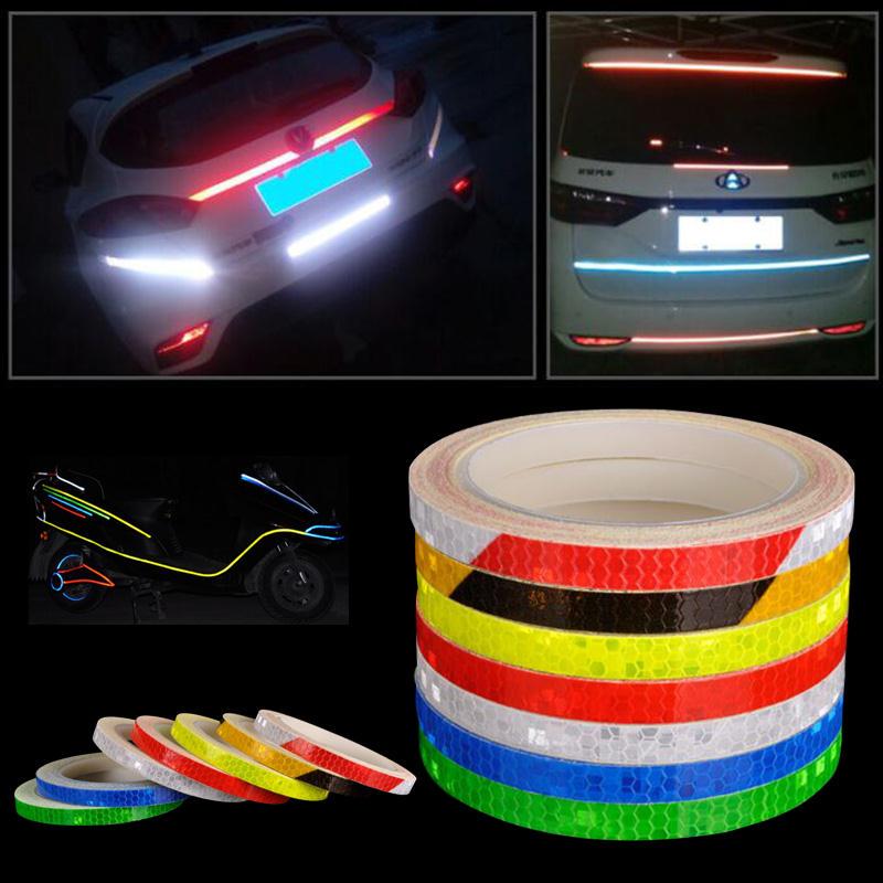 Buy 7 Colors Durable 8M Car Bike Stripe Waterproof Wheel Rim Reflective
