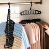 Space-Saving Multi-Functional Folding Clothes Hanger for Home & Dorm Use - Magic Drying Rack and Storage Solution