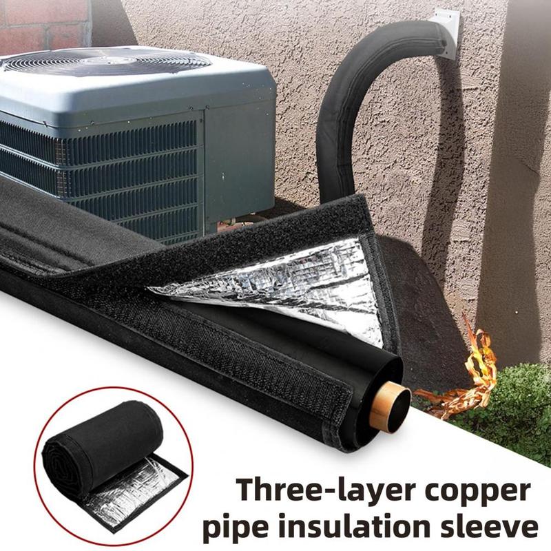 Uv Resistant Pipe Insulation Sleeve Uv-resistant Waterproof Air Conditioner Pipe Insulation Sleeve for Hvac Pipes Easy