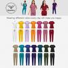 Double-Layer Multifunction Pocket Scrub Suit for Anesthesiologists - Short Sleeve, Long Pants Set