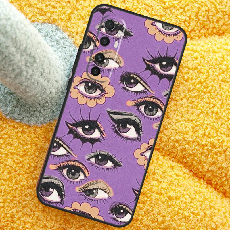 

Eye Illustration Case For Xiaomi 15 Ultra 14 13T 14T 15T 17 Pro Max Cover For POCO X7 Pro X5 X6 F5 F6 F7 F8 Xiaomi 15 Ultra